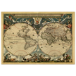 World map Nova et Accuratissima Totius Terrarum Orbis Tabula by Joan Blaeu