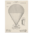 Airship patent drawing by T S C lowe Air balloon illustration