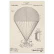 Airship patent drawing by T S C lowe Air balloon illustration