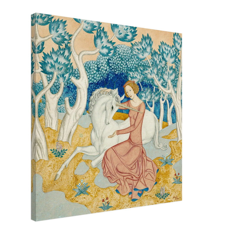 The Maid and the Unicorn painting by Edmund Dulac