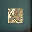 Ancient map of Europe. Nova et Accurata Totius Europæ Delineatio Vulgata" by Jacob Sandrart