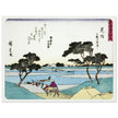 Mitsuke: Ferries Crossing the Tenryu River by Utagawa Hiroshige