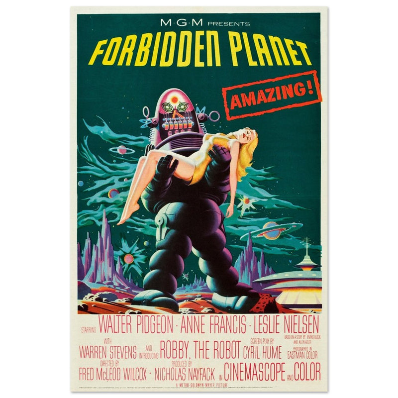 Forbidden Planet movie poster.