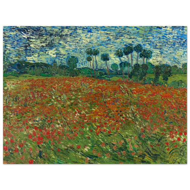 Poppy field by Vincent Van Gogh