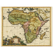 Ancient map of Africa by Carel Allard.