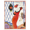 Hellen Dryden vintage illustration for a fashion magazine cover.