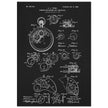 Winding Mechanism for Time Pieces, vintage clock patent .