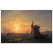 Steppe at sunset by Ivan Aivazovsky.
