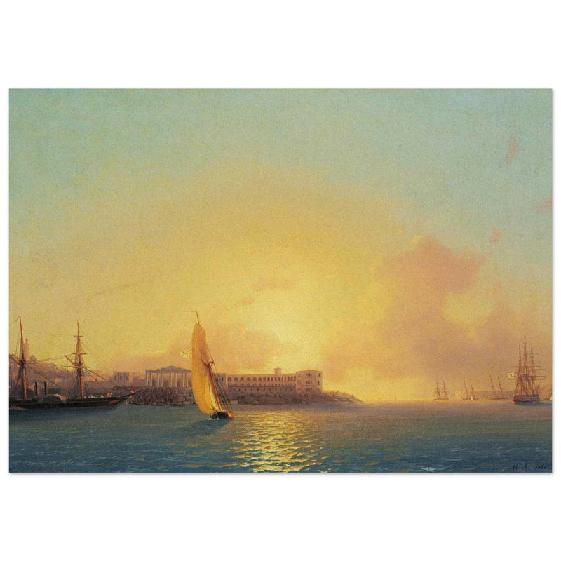 Ivan Aivazovsky  painting Grafskaya wharf, Sebastopol Crimea