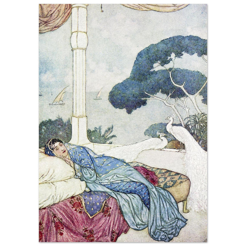 Edmund Dulac Rubaiyat of Omar Khayyam vintage illustration.