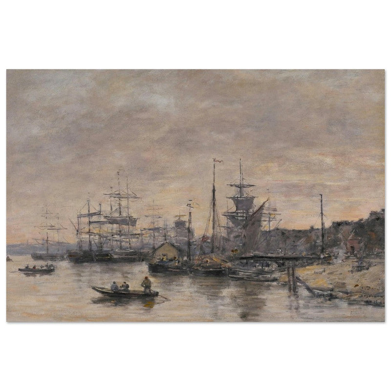 Bordeaux  the Harbor France by Eugene Boudin 1874.