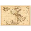 America ancient map. Novissima et accuratissima totius Americae descriptio by Nicolaes Visscher