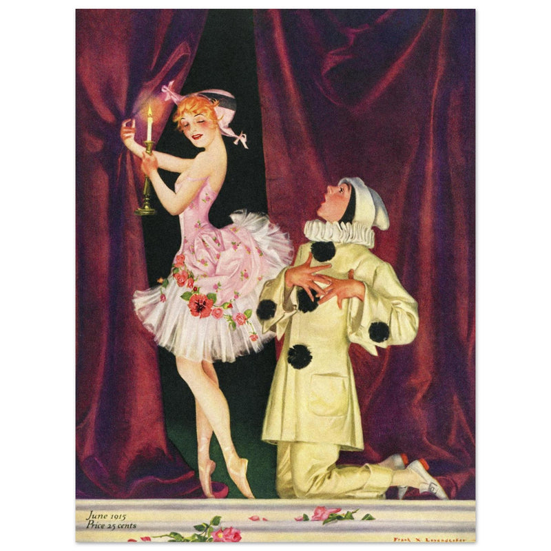 Frank Xavier Leyendecker vintage illustration for famous magazine cover.