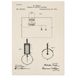 Electric Lighting patent  by Nikola Tesla.