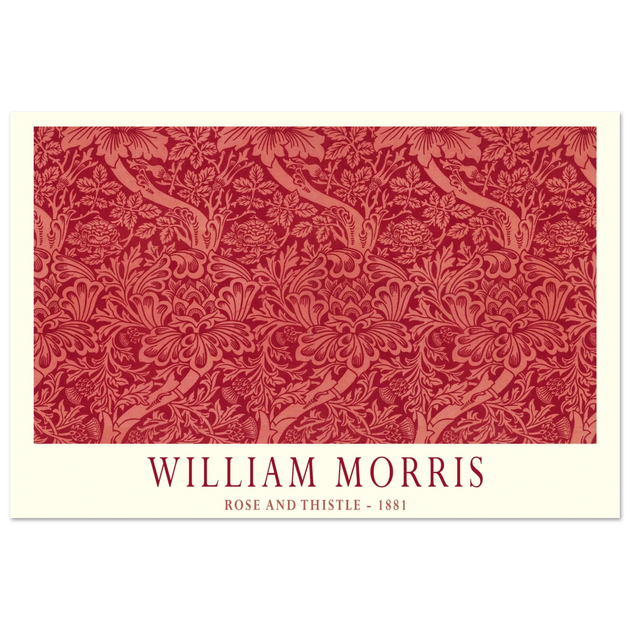 William Morris Rose and Thistle 1881.