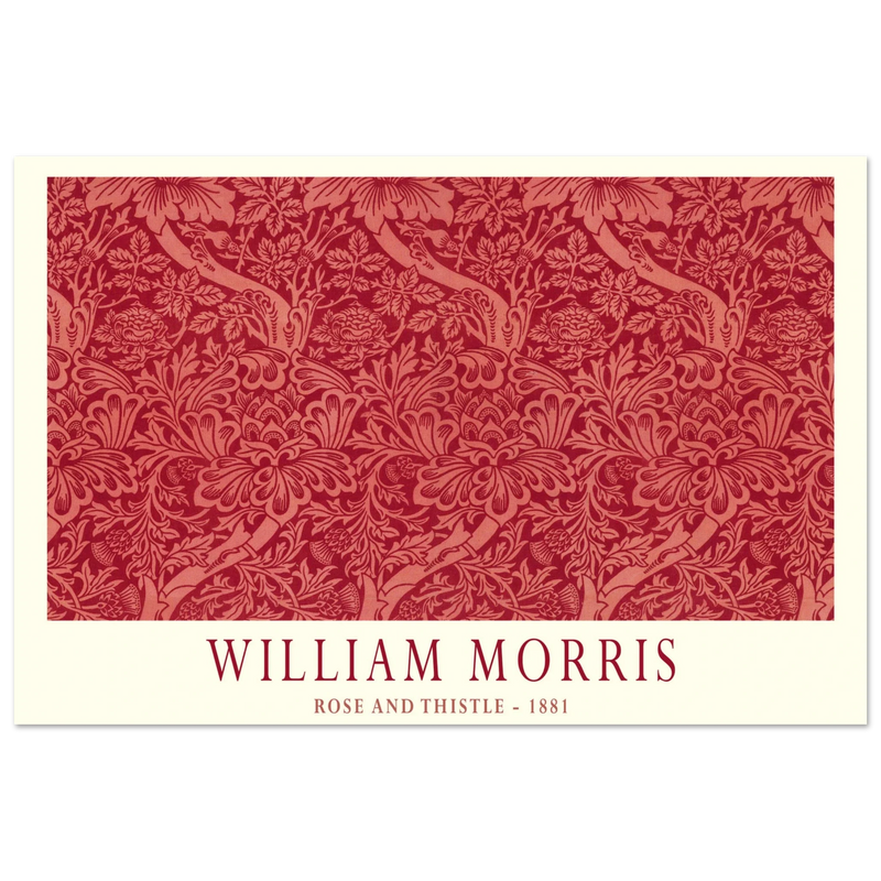 William Morris Rose and Thistle 1881.