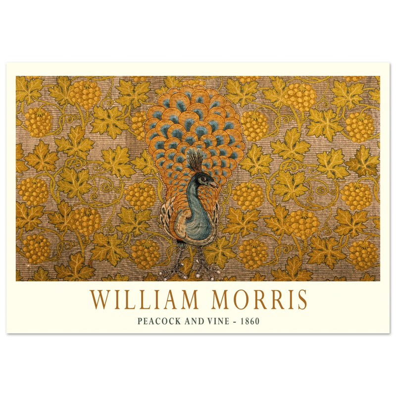 William Morris Peacock and Vine 1860 .