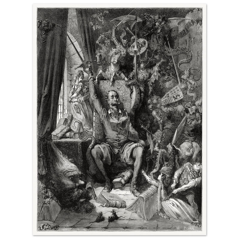 Don Quixote illustration by Gustave Dore. A world of disorderly notions Chapter one.