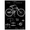 Vintage bicycle patent by Richard J Gatling 1894
