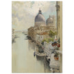 Venice Italy "Over a Balcony," View of the Grand Canal by Francis Hopkinson 1897.