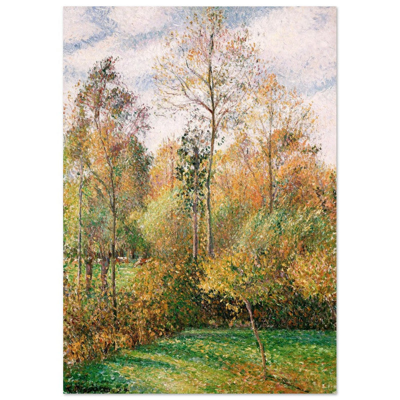 Autumn Poplars Eragny by Camille Pissarro 1894.