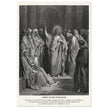 Gustave Dore The Bible engraving print . Christ in the synagogue illustration .