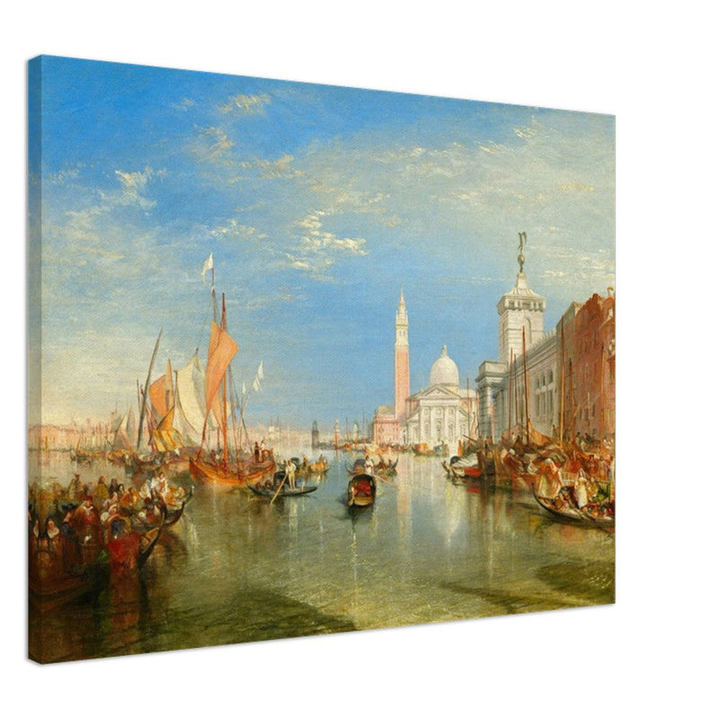 Venice Italy antique painting by Joseph Mallord William Turner. The Dogana and San Giorgio Maggiore.