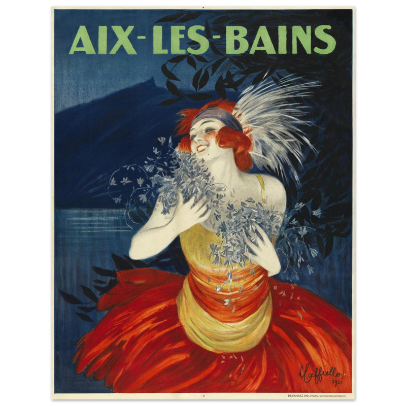Aix Les Bains advertising vintage poster created by Leonetto Cappiello.