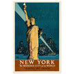 New York, The Wonder City of the World – Travel by Train”,  created in 1927 by renowned illustrator Adolph Treidler. print