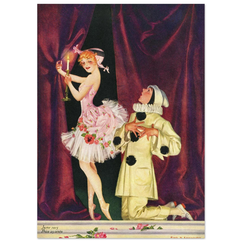 Frank Xavier Leyendecker vintage illustration for famous magazine cover.