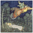 Edmund Dulac fairy tale vintage illustration: The Fire Bird .