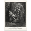 Gustave Dore The Bible engraving print . The Burial of Christ illustration .