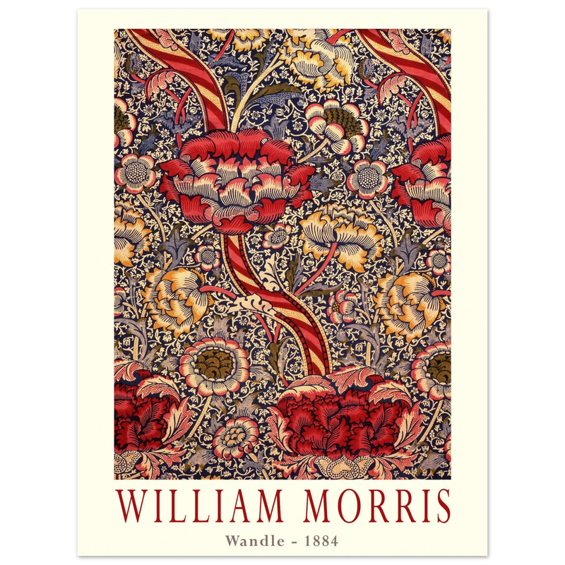 William Morris Wandle  from printed cotton original.