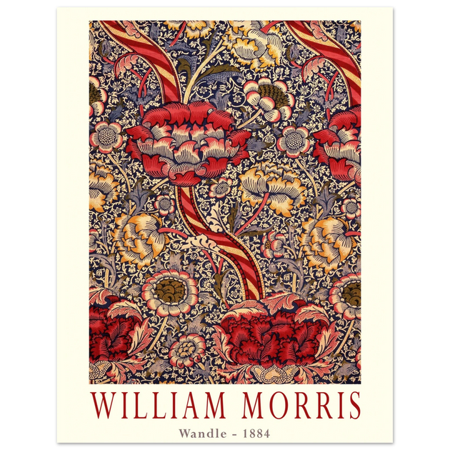 William Morris Wandle  from printed cotton original.
