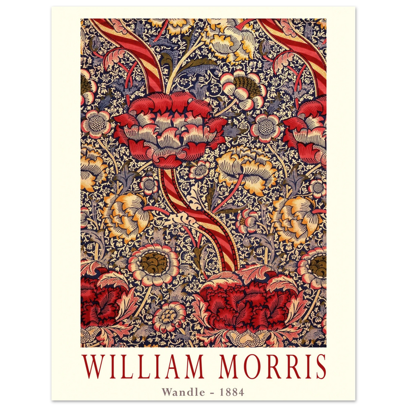 William Morris Wandle  from printed cotton original.
