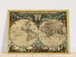 World map Nova et Accuratissima Totius Terrarum Orbis Tabula by Joan Blaeu