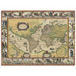 Old ancient map Nova Totius Terrarum Orbis Geographica ac Hydrographica Tabula by Willem Janszoon Blaeu .