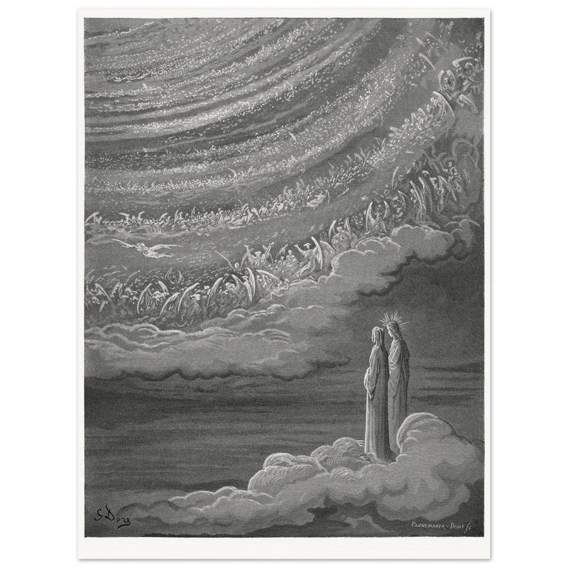 Gustave Dore illustration for The Divine Comedy by Dante Alighieri.  Paradise.