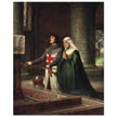 Edmund Blair Leighton painting The Dedication knight offering sword in church