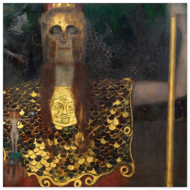 Gustav Klimt Pallas Athene painting