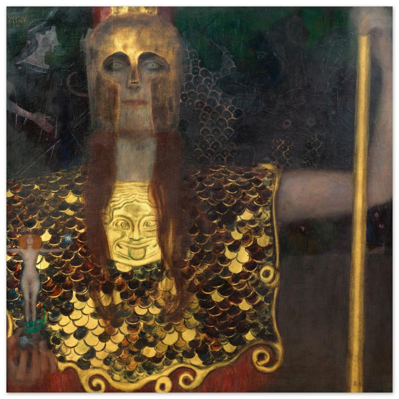 Gustav Klimt Pallas Athene painting