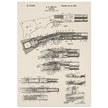 Firearm historic patent 1900. Matte paper