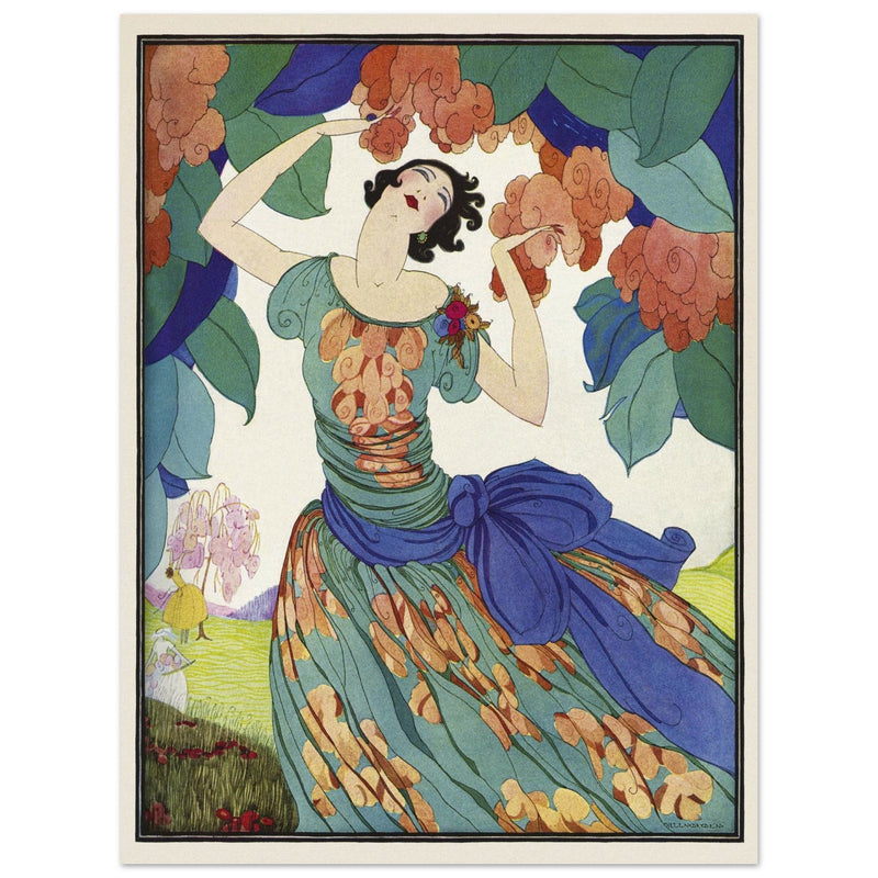 Spring Fashions by Helen Dryden illustration 1921 fashion magazine cover   .