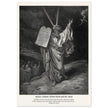 Gustave Dore The Bible engraving print . Moses coming down from Mount Sinai .