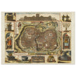 Jerusalem ancient map XVII Century by Daniel Stoopendael.