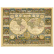 Ancient world map of 1776 by Abbe Clouet Double hemisphere world map.