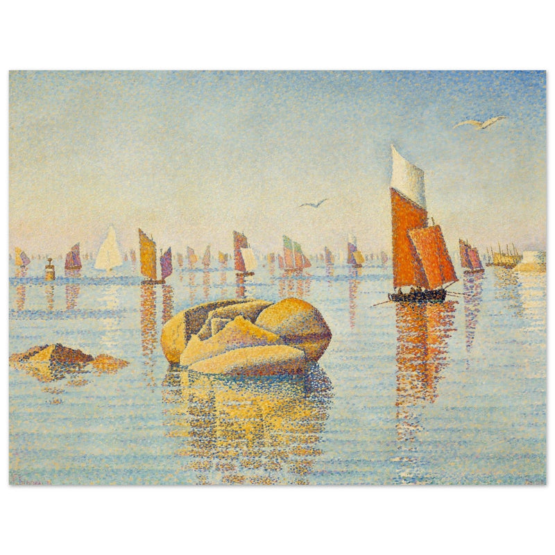 Paul Signac Concarneau, calme du matin painting