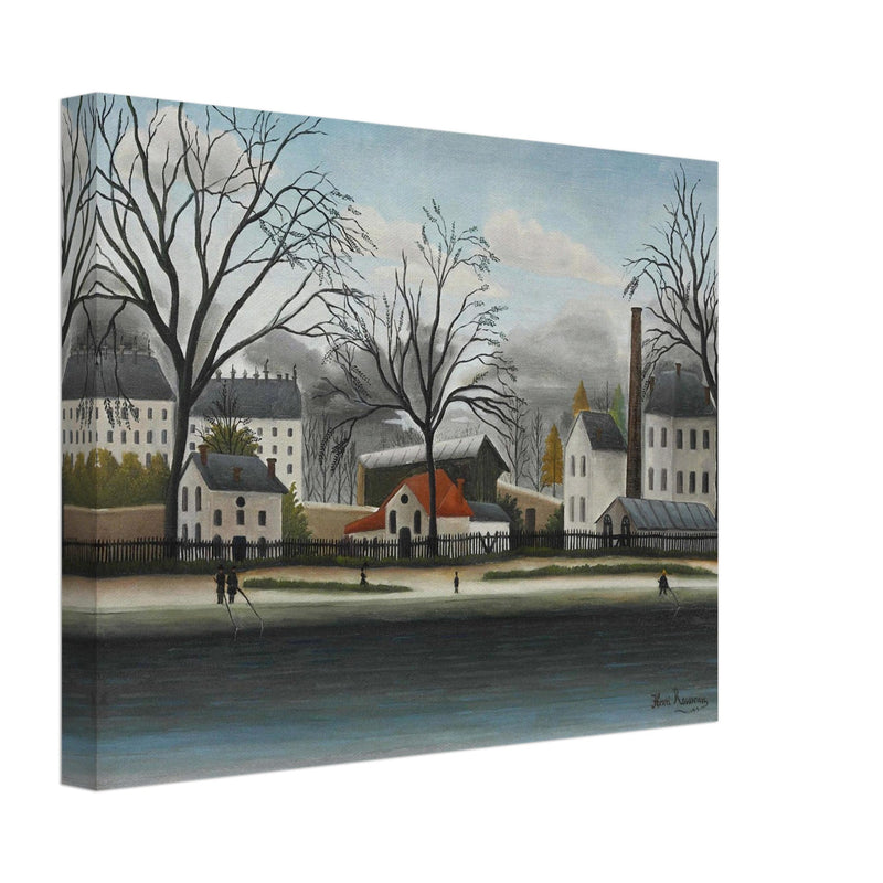 Henry Rousseau painting The Banlieue