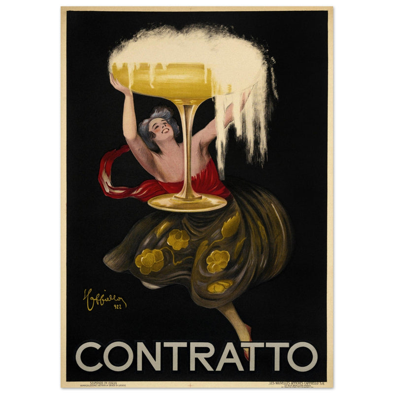 Leonetto Cappiello Contratto vintage poster .