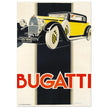 Bugatti vintage car advertising print  by René Vincent.